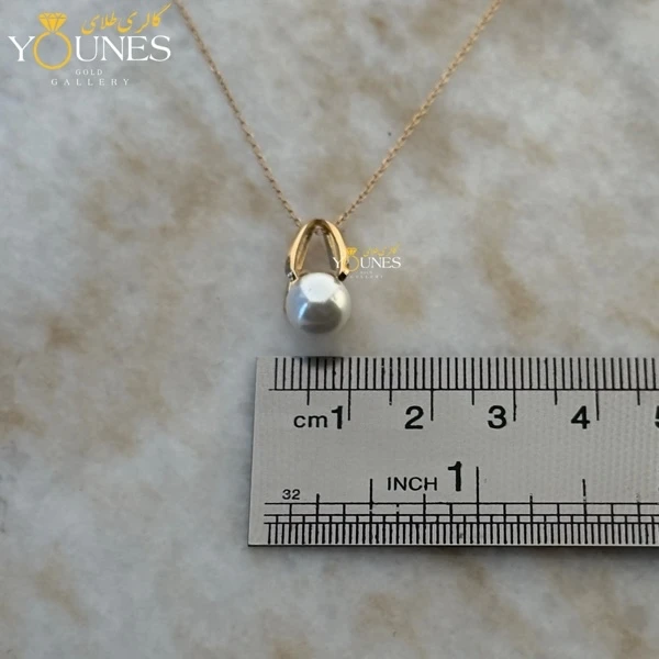 گردنبند طلا مروارید مینیمال